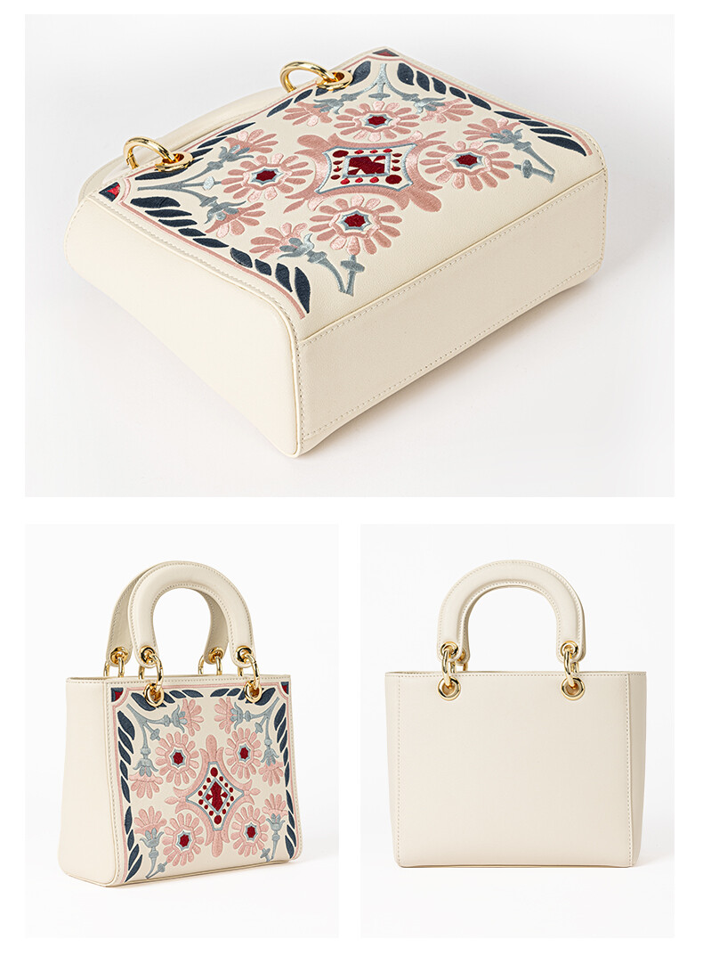 Floral Embroidery Handbag