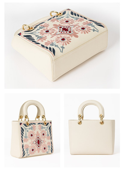 Floral Embroidery Handbag