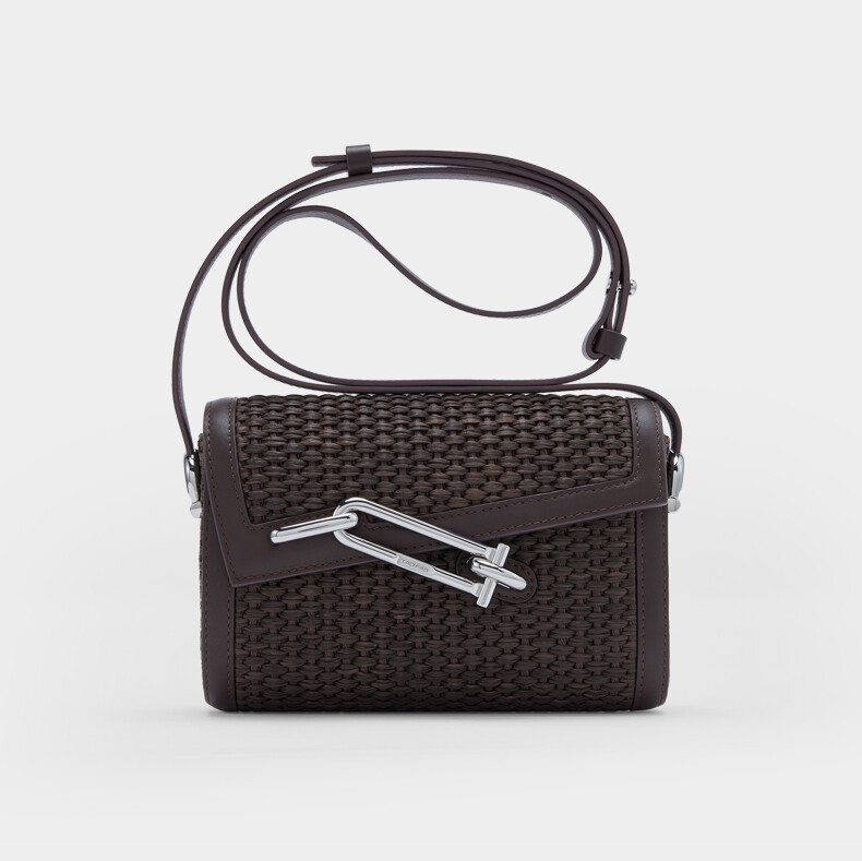 Woven Medium Box Lock Bag