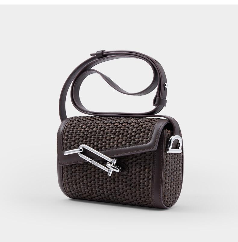 Woven Medium Box Lock Bag