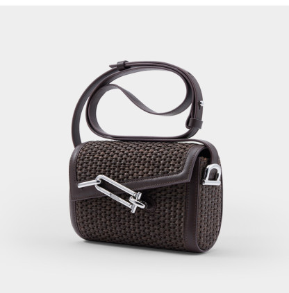 Woven Medium Box Lock Bag