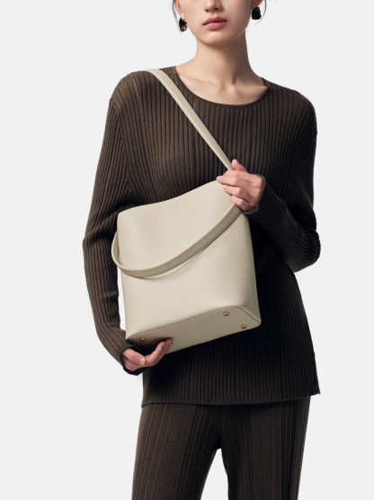 Double Strap Bucket Bag