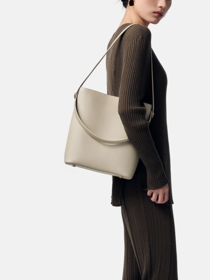 Double Strap Bucket Bag