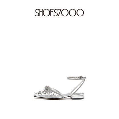 SALLY Flat Rhinestone Sandals