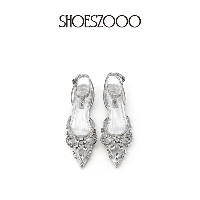 SALLY Flat Rhinestone Sandals