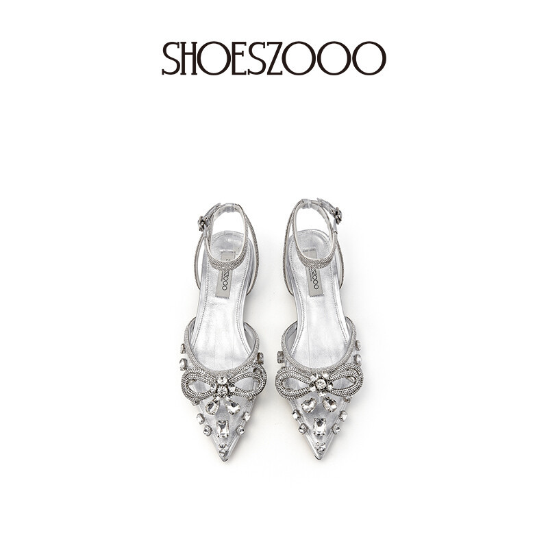 SALLY Flat Rhinestone Sandals