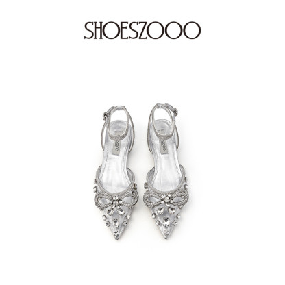 SALLY Flat Rhinestone Sandals