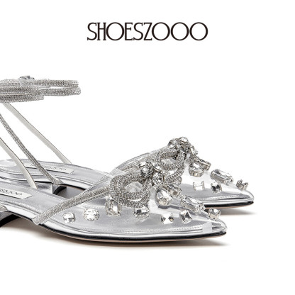 SALLY Flat Rhinestone Sandals