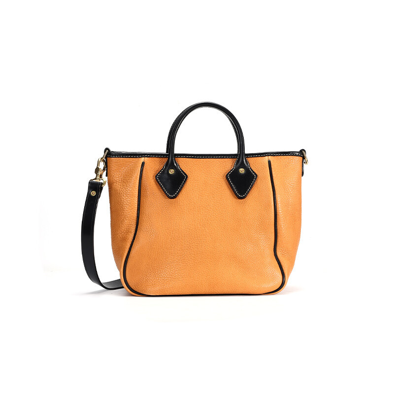 Retro Leather Tote Bag