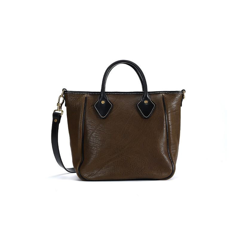 Retro Leather Tote Bag