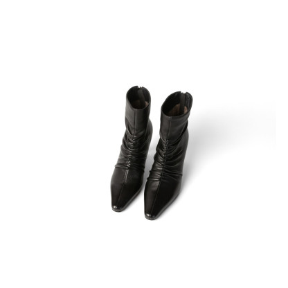 Wrinkled Stiletto Boots