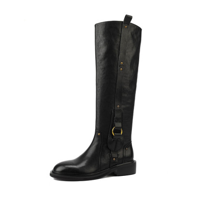 Retro real leather boots