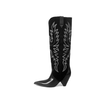 Embroidered Western Cowboy Boots