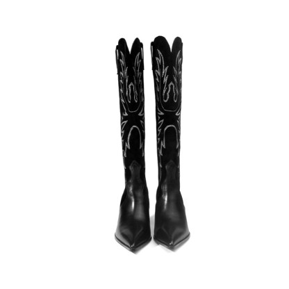 Embroidered Western Cowboy Boots