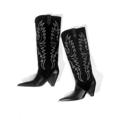 Embroidered Western Cowboy Boots