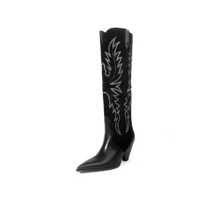 Embroidered Western Cowboy Boots