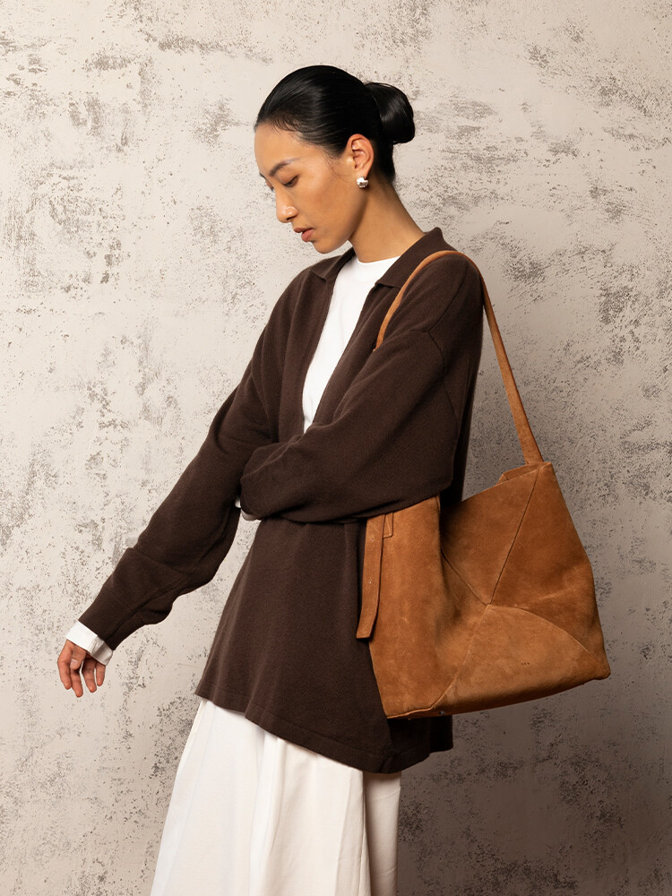 FACET SOFT Leather Tote Bag 
