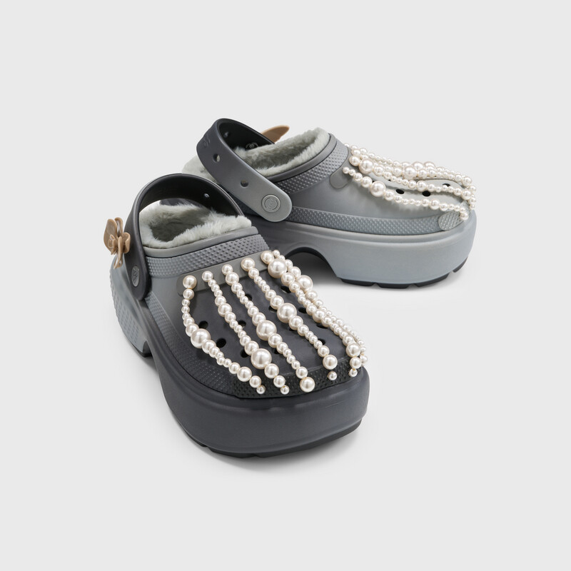 Cotton Pearl Crocs