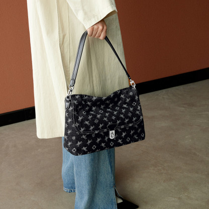 Sling Bag Denim Flying Horse