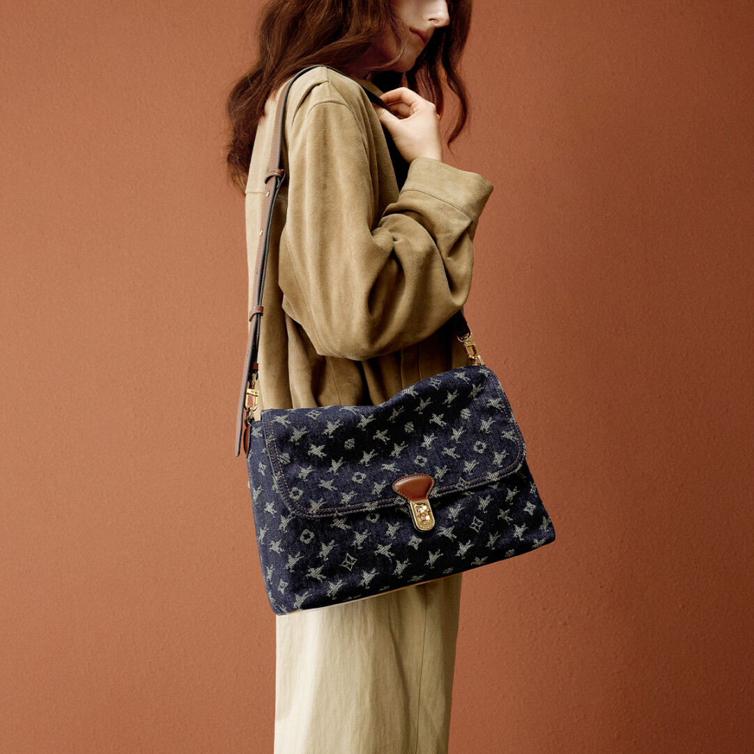 Sling Bag Denim Flying Horse