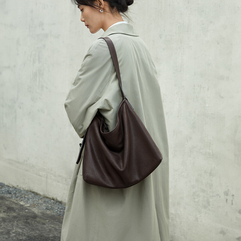 Shoulder Leather Tote Bag 