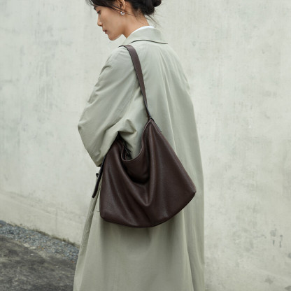 Shoulder Leather Tote Bag 