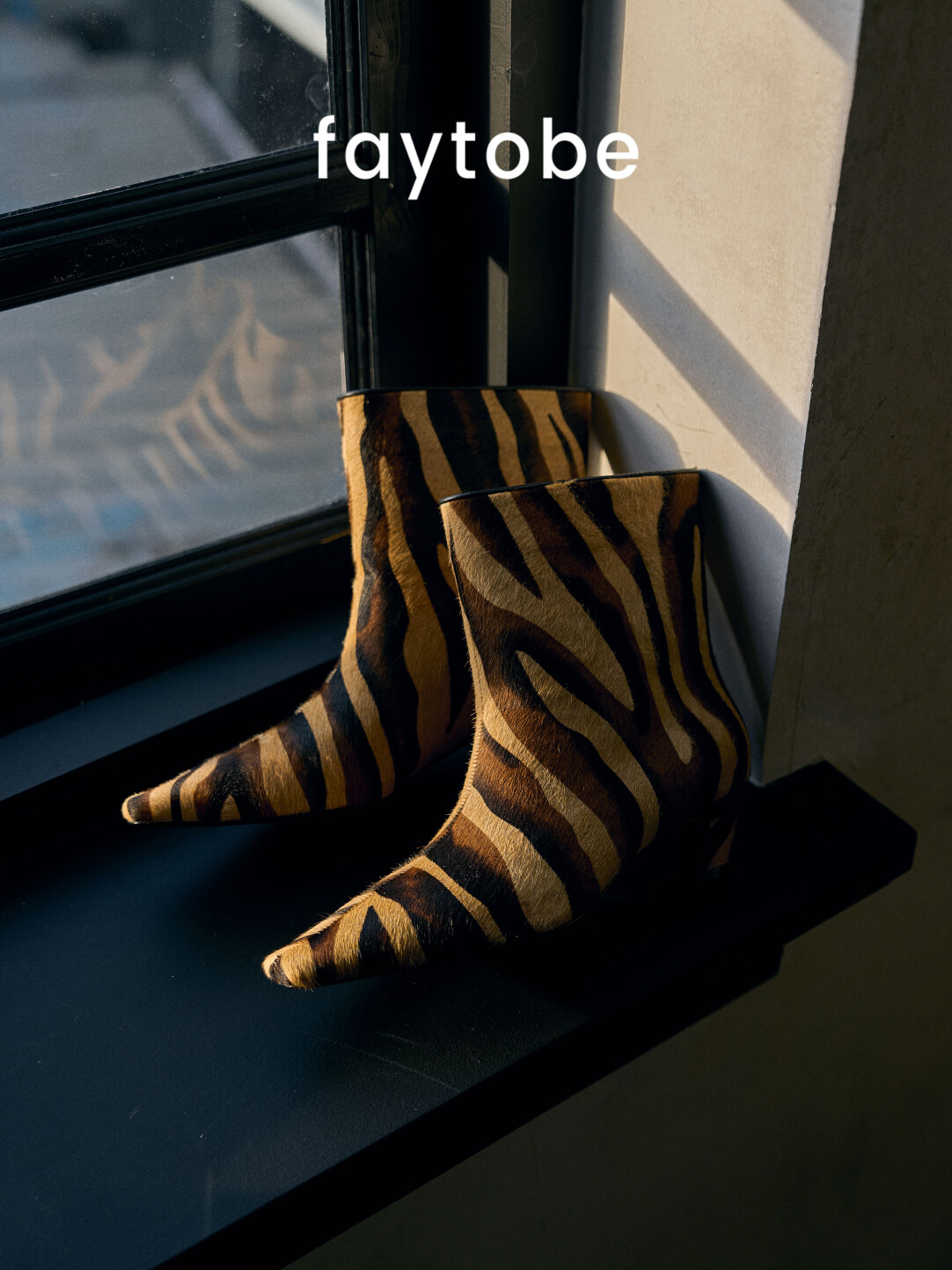 Zebra Prints French Ankle Boots