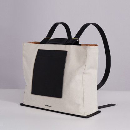 Unisex water-repellent canvas tote bag