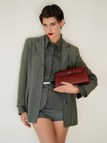Glossy Leather Belt Bag