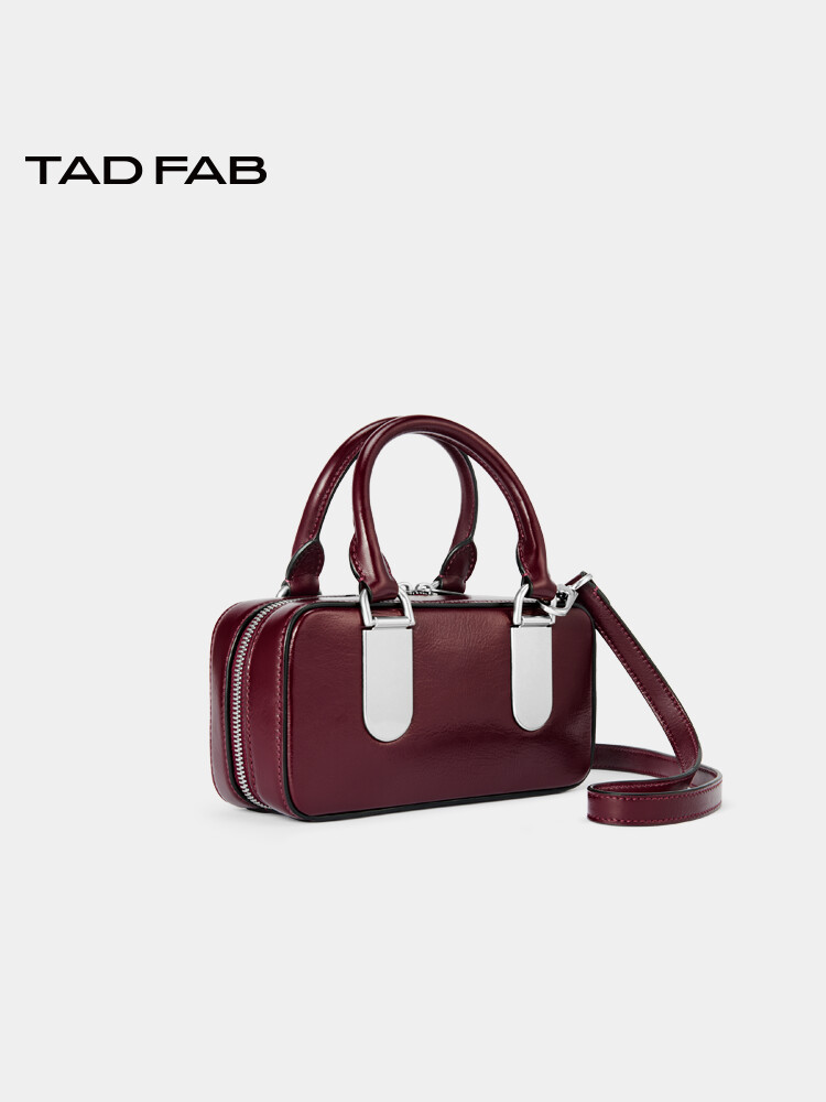 Lux Leather Mini Boston Bag