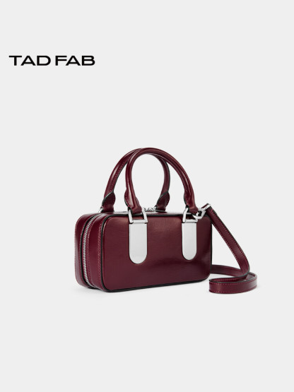 Lux Leather Mini Boston Bag