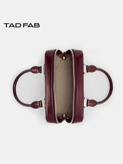 Lux Leather Mini Boston Bag
