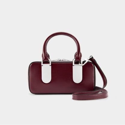 Lux Leather Mini Boston Bag
