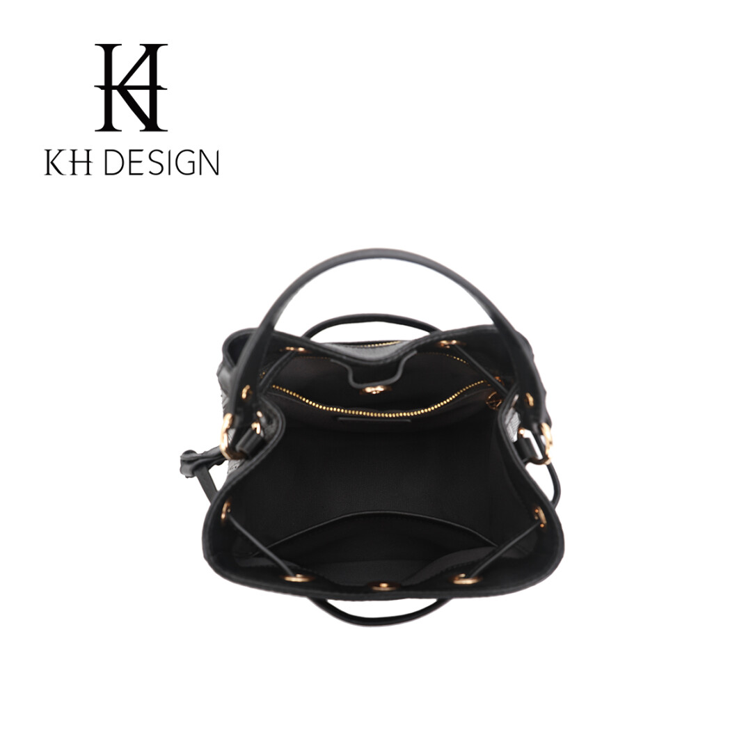 Genuine Leather Bucket Bag