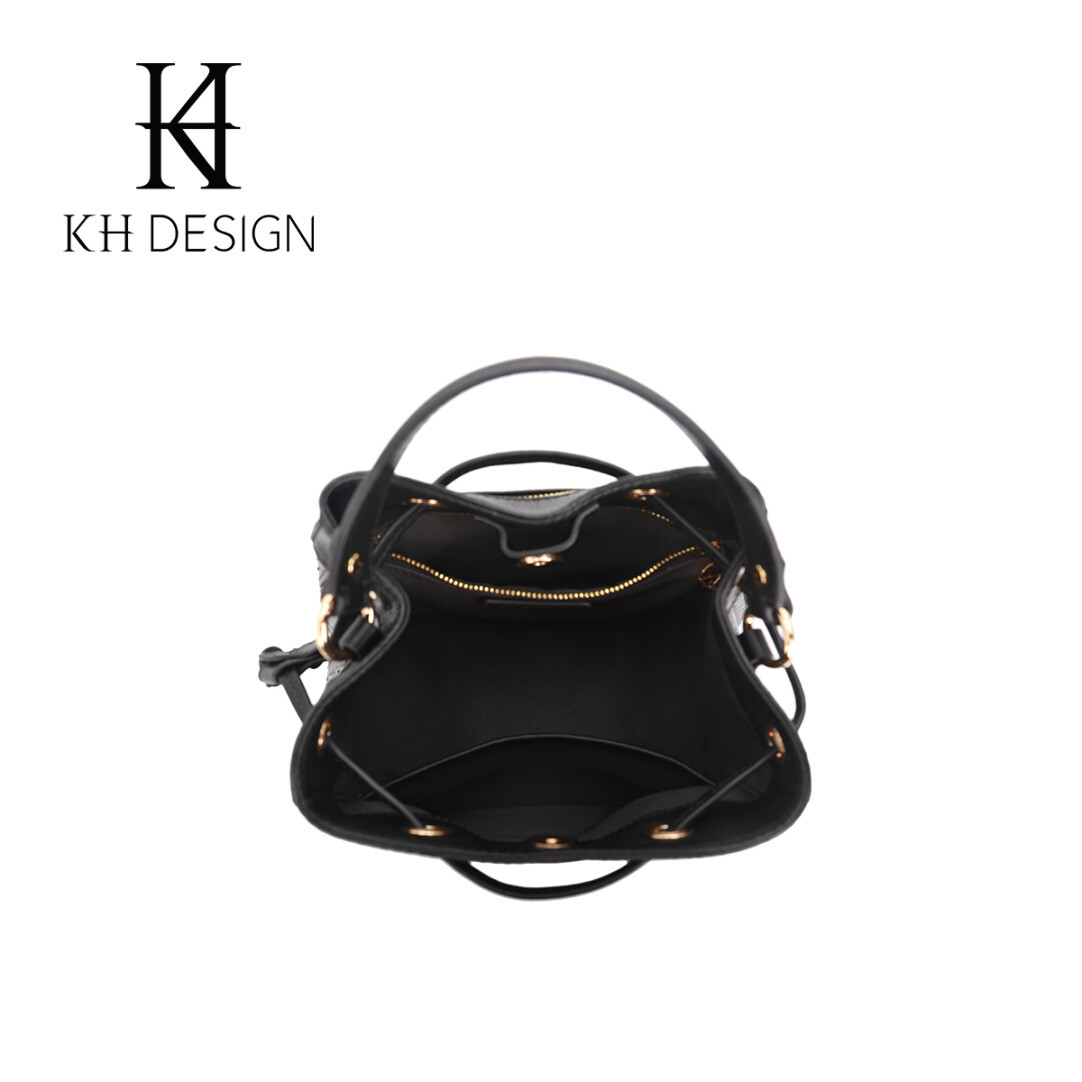 Genuine Leather Bucket Bag