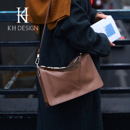 Textured Genuine Leather Bag