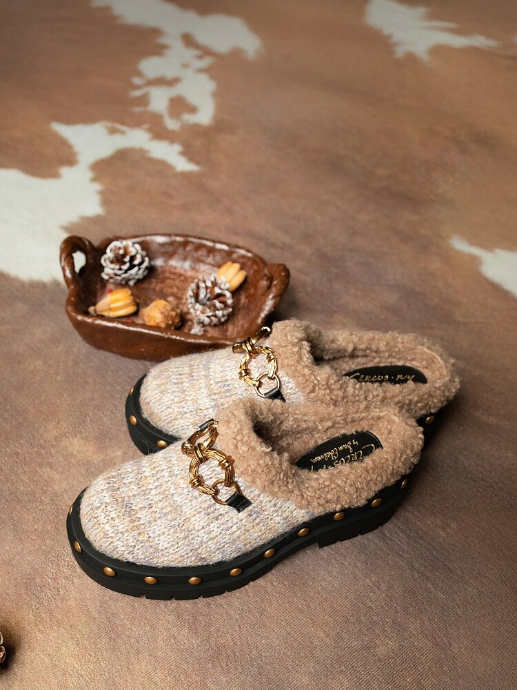 Annie Fleece Mules