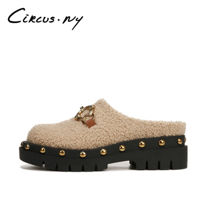 Annie Fleece Mules