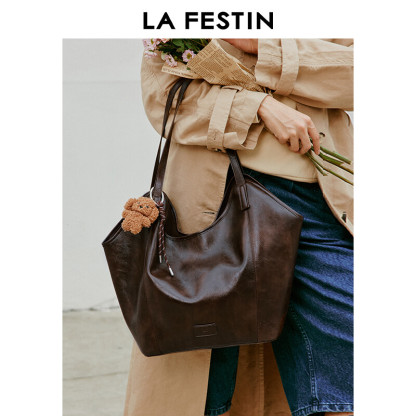 Leather Basket Totebag