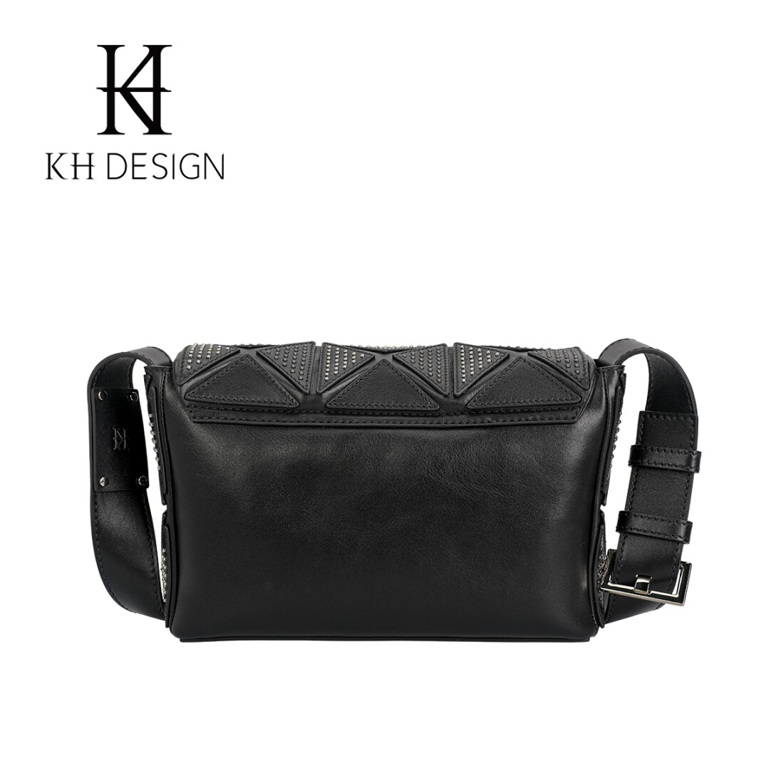 Studded Punk Style Small Square Bag