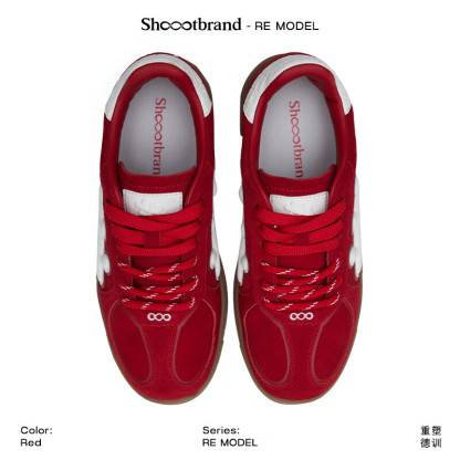 Red Retro Casual Sneakers