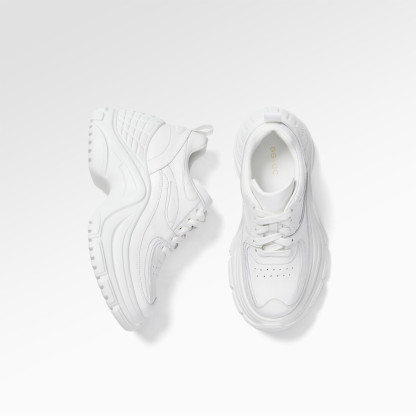 Fashionable High Ground White Sneakers