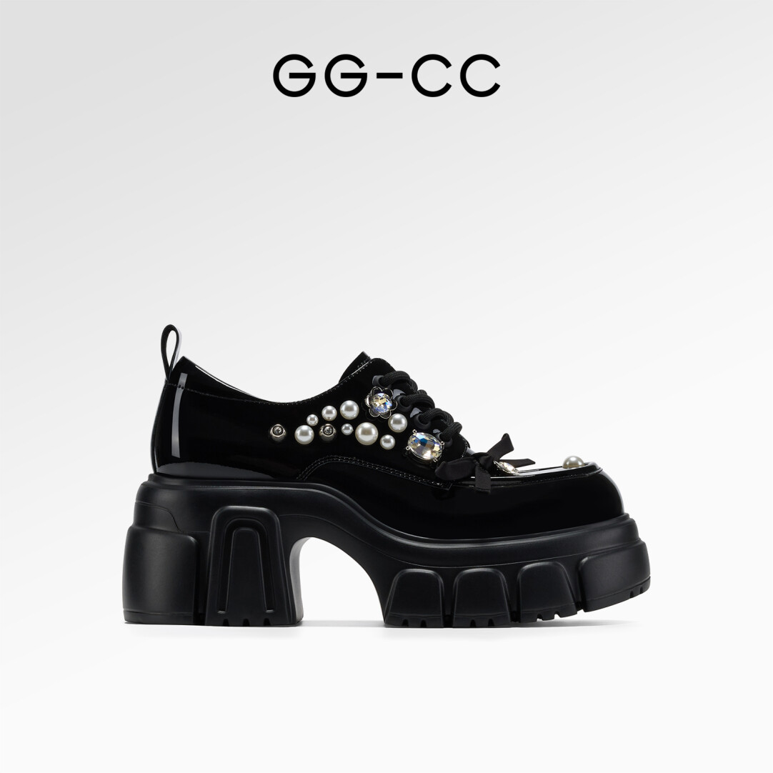 Ivy League Rhinestone Leather Shoes