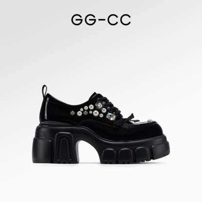 Ivy League Rhinestone Leather Shoes