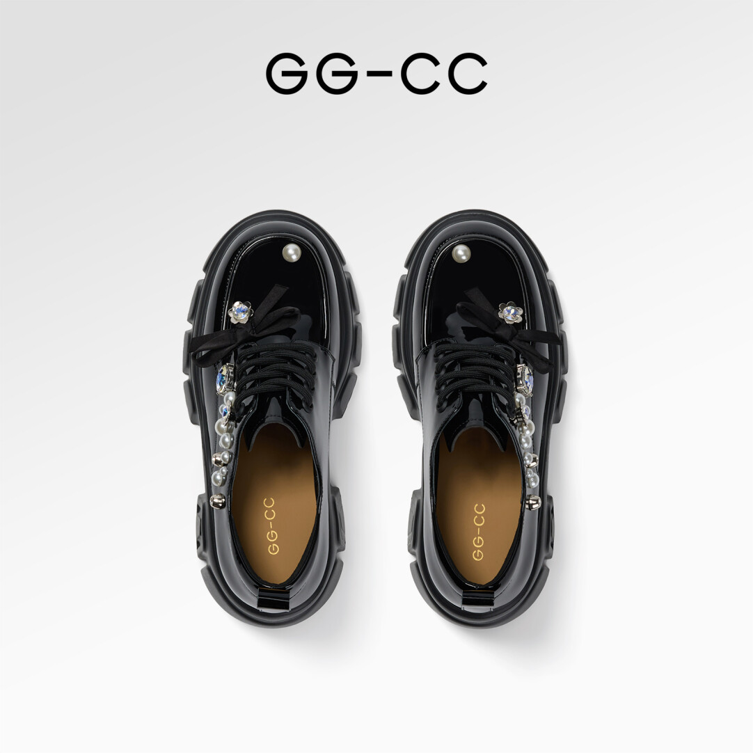 Ivy League Rhinestone Leather Shoes