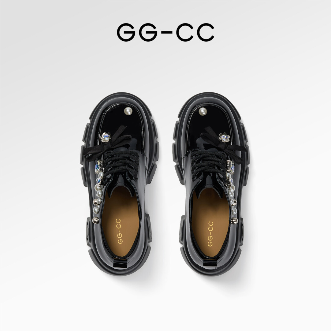 Ivy League Rhinestone Leather Shoes