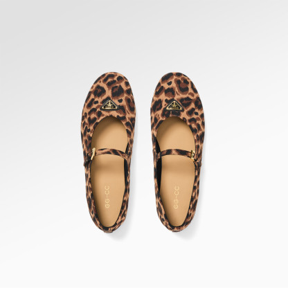 Passionate Blaze Leopard Ballet Shoes