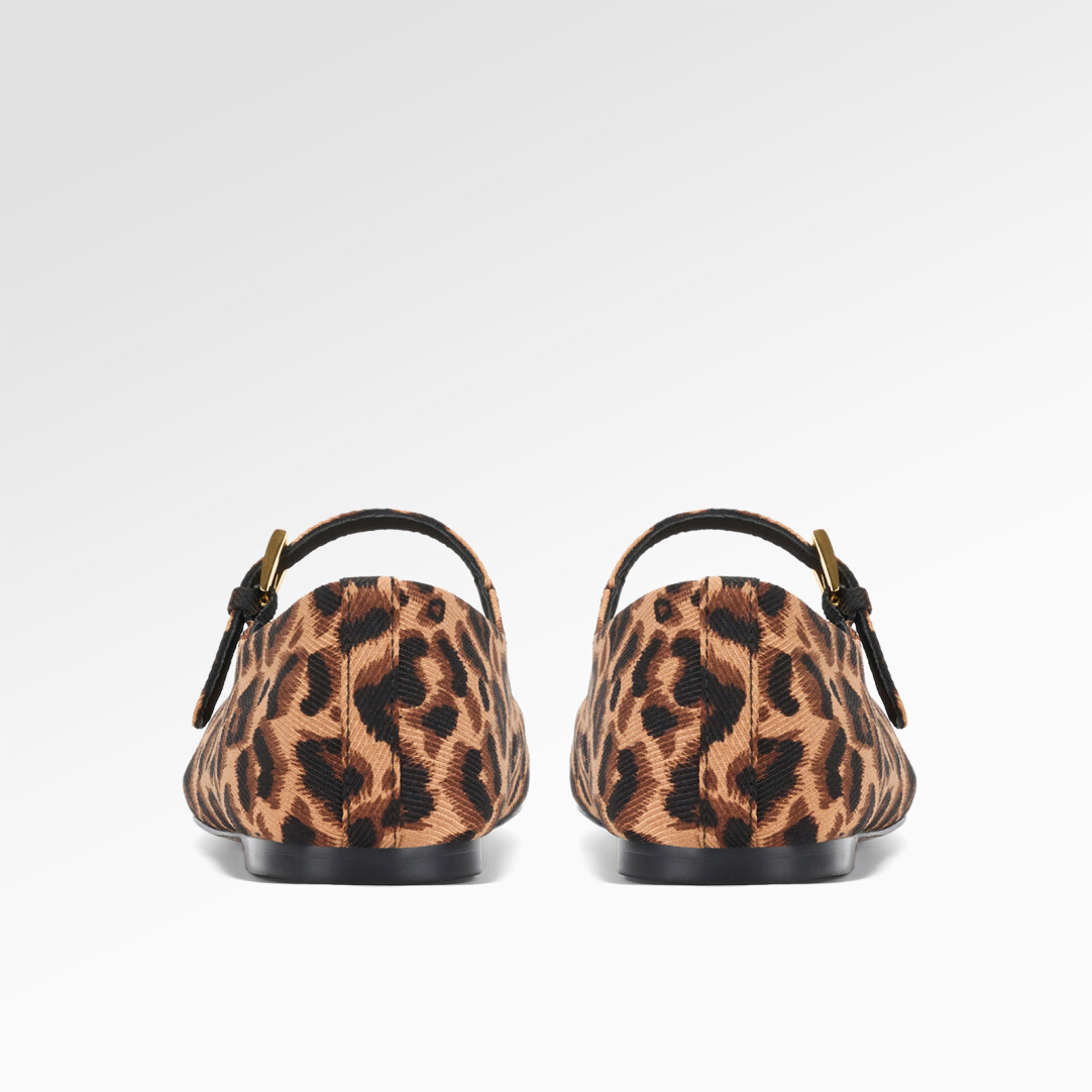 Passionate Blaze Leopard Ballet Shoes