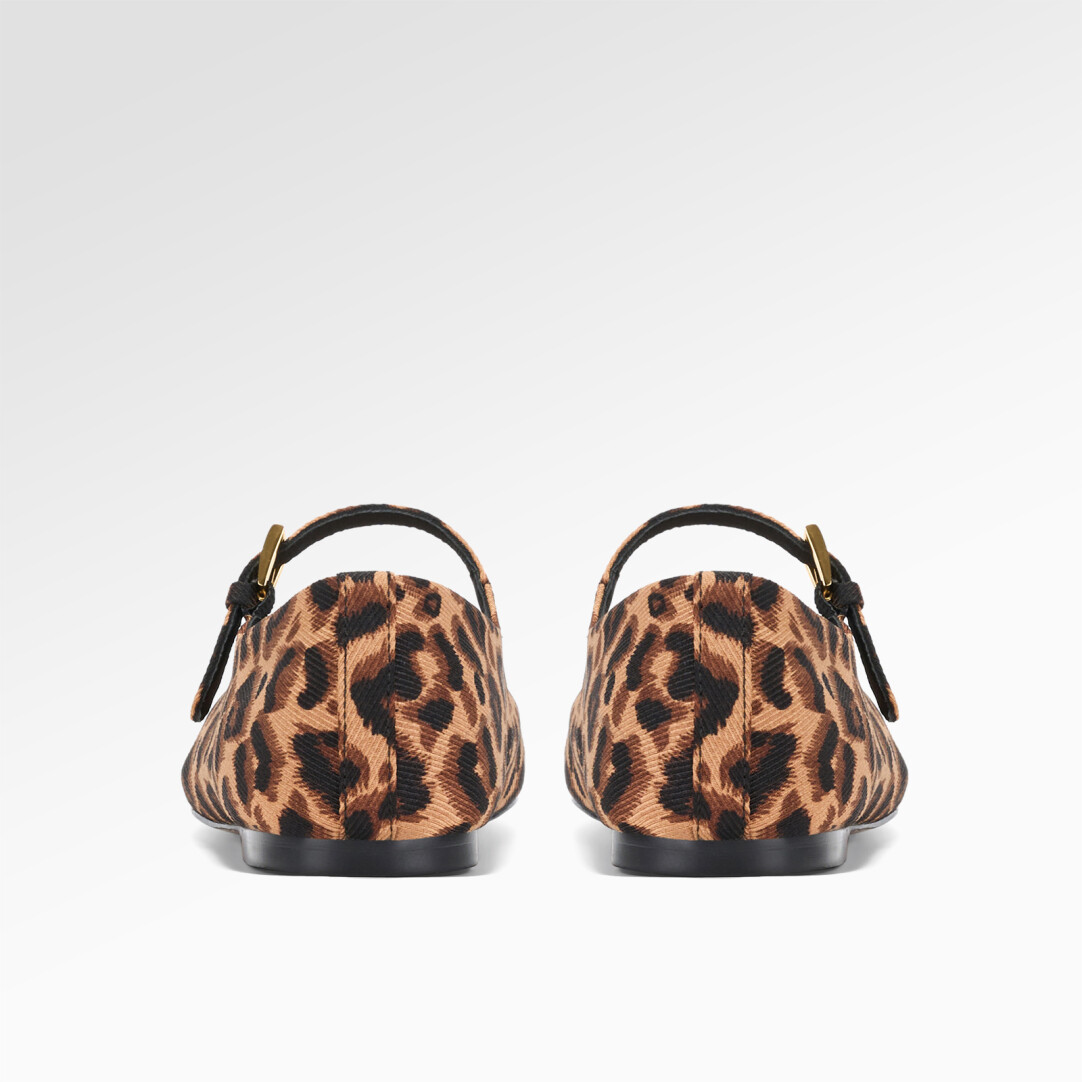 Passionate Blaze Leopard Ballet Shoes