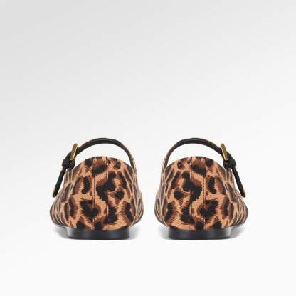 Passionate Blaze Leopard Ballet Shoes